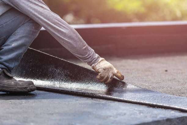 Professional Crawl Space Encapsulation technician working in Bascom, OH